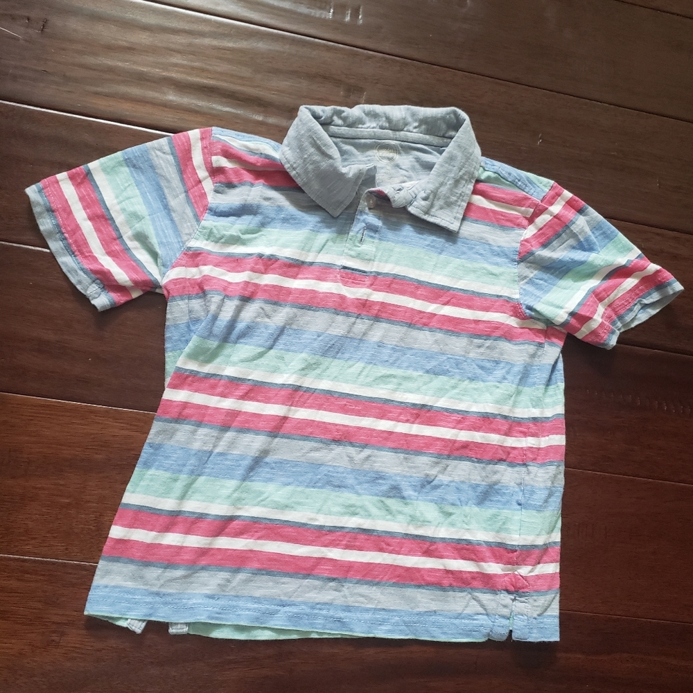 Boys Striped Polo Shirt